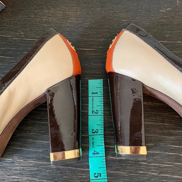 Amazing Tory Burch Peep Toe Block Heels - Picture 6 of 14